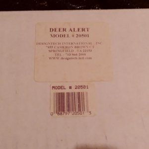 Deer Alert System for Vehicle